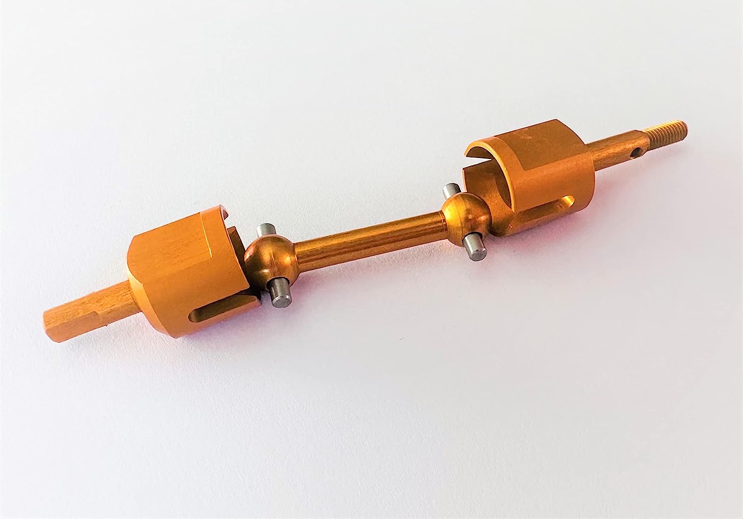 Replacement for TAMIYA TT01 TT02 Alu Axle Shaft Adapter Set for One Axle Orange